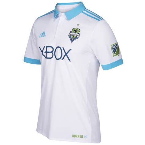 adidas Seattle Sounders FC White 2017/18 Secondary Replica Team Jersey